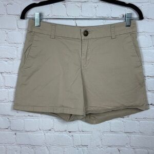 Gap tan khaki 5" chino shorts,‎ sz 2, GUC